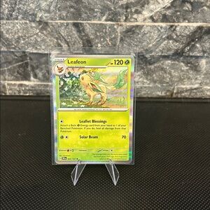 Pokémon Leafeon 005/131 Holo Card from Prismatic Evolutions Set M/NM
